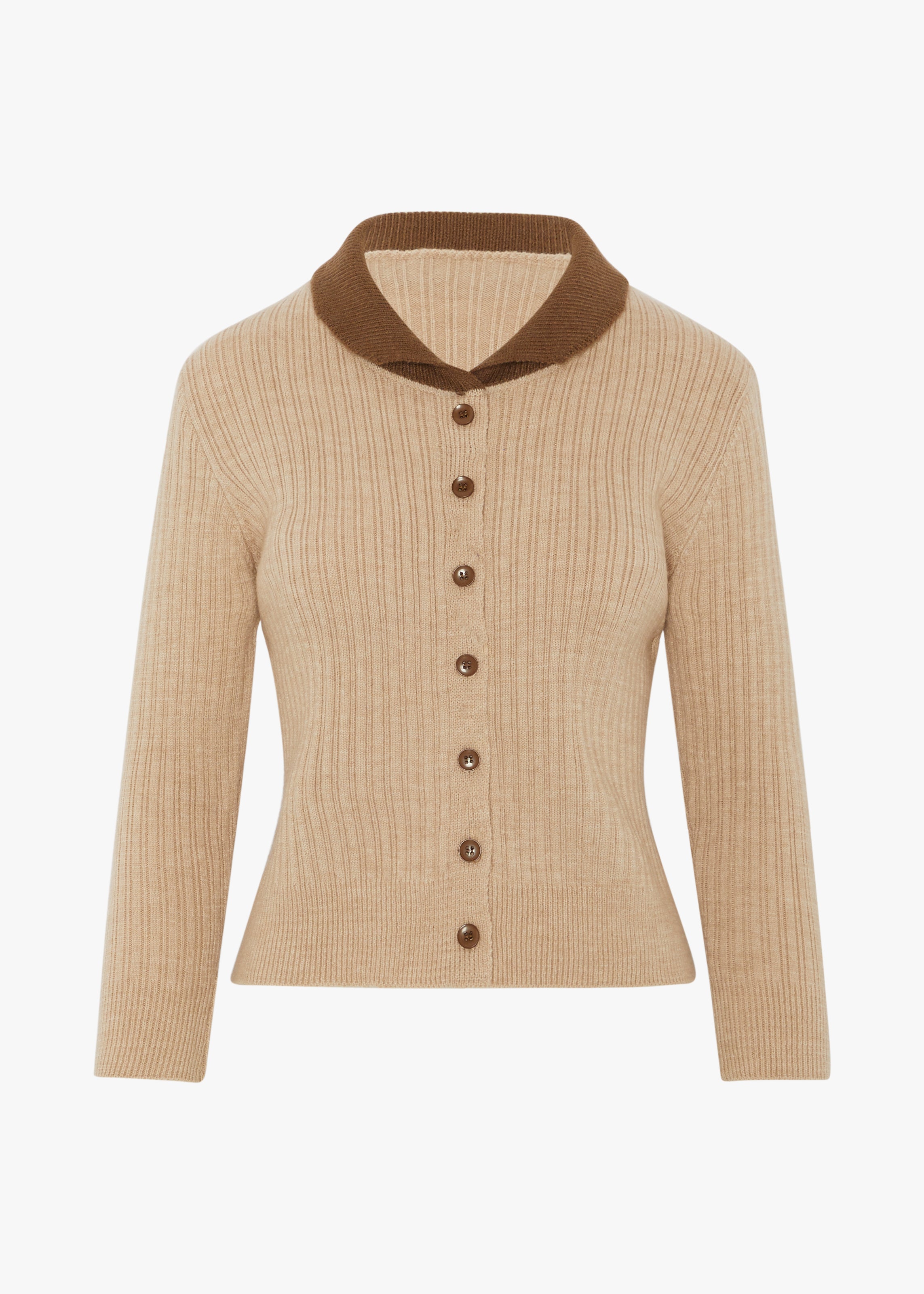 The Ariana Knit - Beige/ Brown