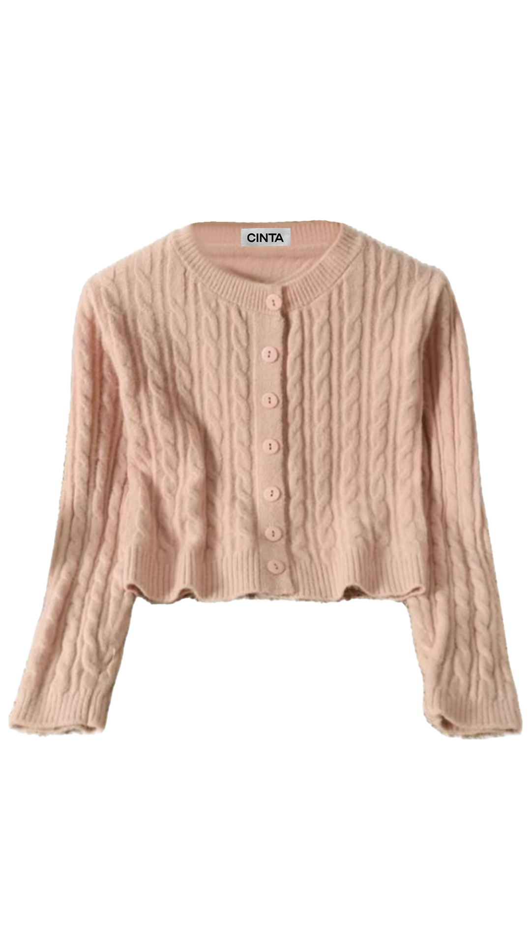 The Alexandra Knit - Baby Pink
