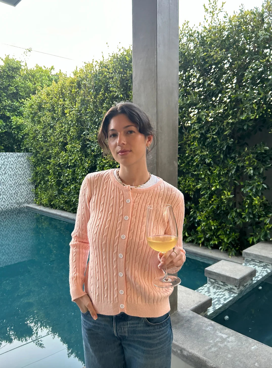 The Alexandra Knit - Baby Pink