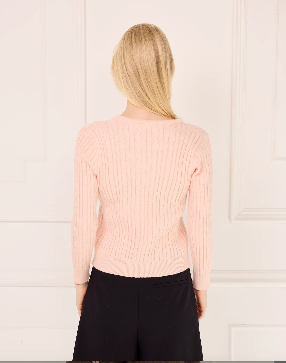 The Alexandra Knit - Baby Pink